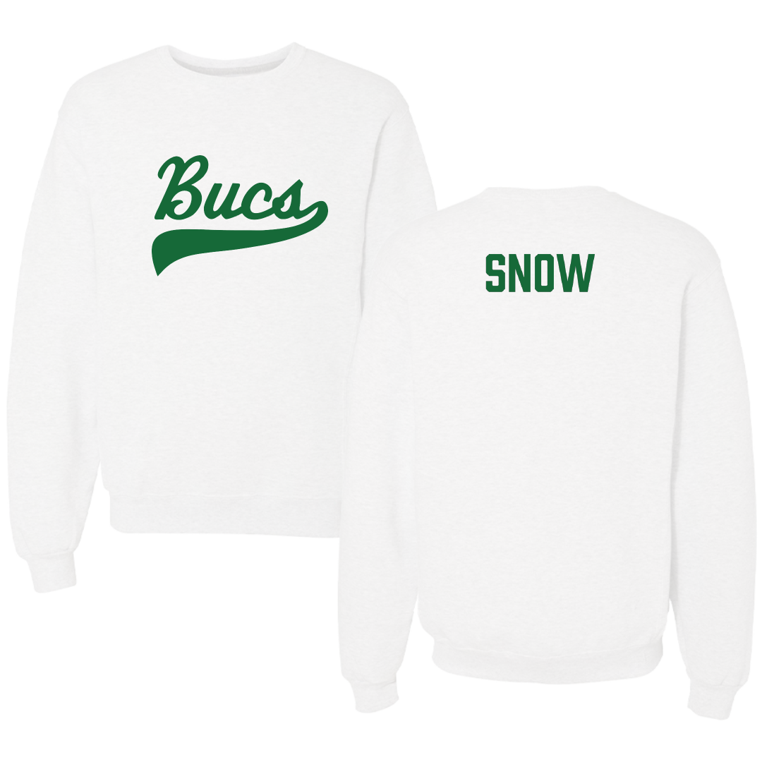 Shelton State Community College Cheer White Crewneck - Hunter Snow