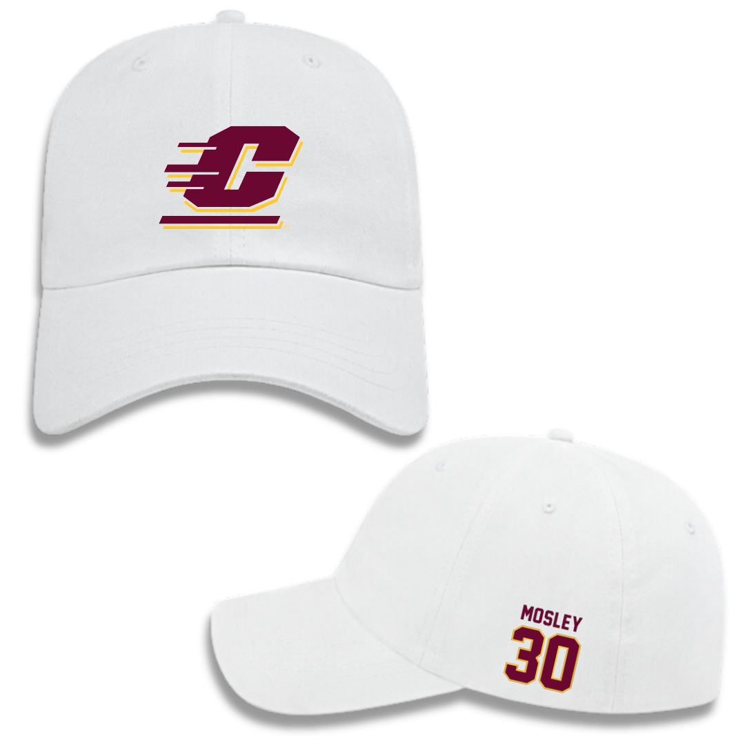 Central Michigan University Basketball (W) White Hat - #30 Jayda Mosley