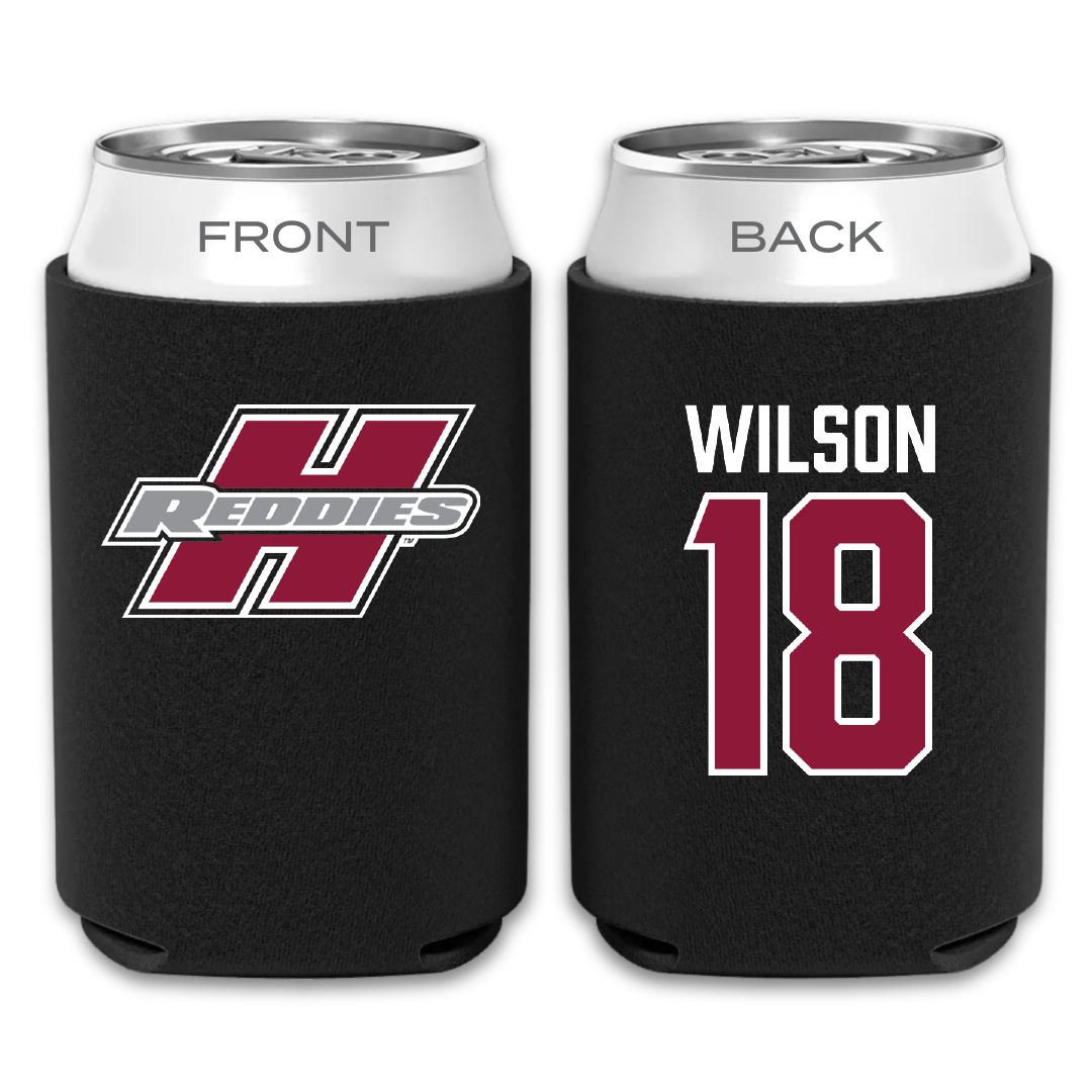 Henderson State University Baseball Black Can Cooler - #18 Caleb Wilson