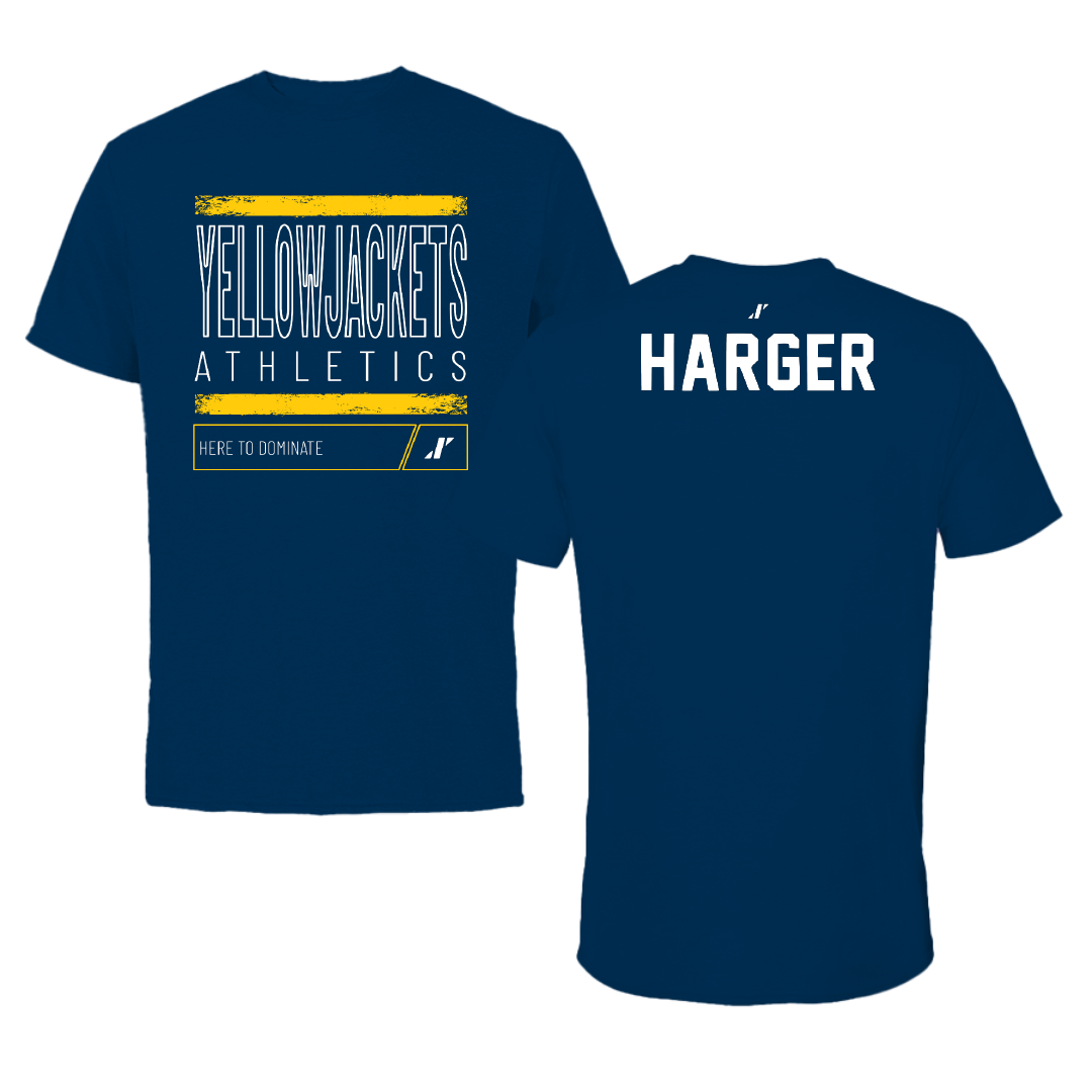 Graceland University Wrestling Navy Dominate Tee - Payton Harger