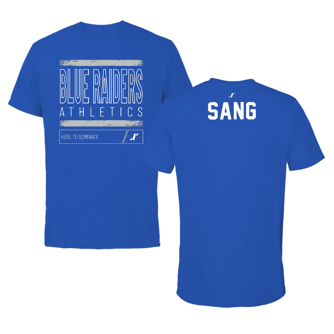 Middle Tennessee State University TF and XC Blue Dominate Tee - Sammy Sang