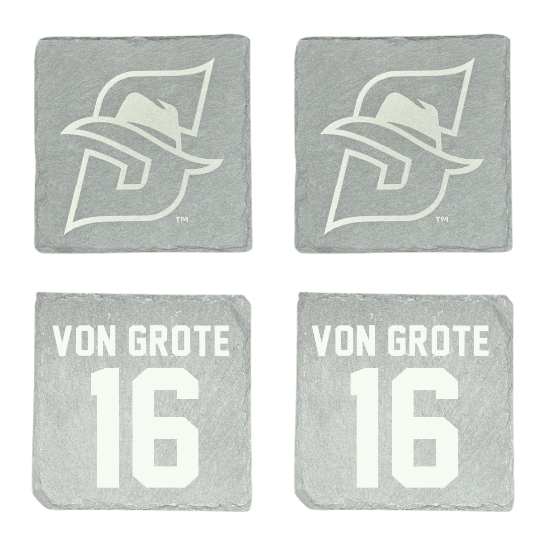 Stetson University Football Stone Coaster (4 Pack)  - #16 Tom von Grote