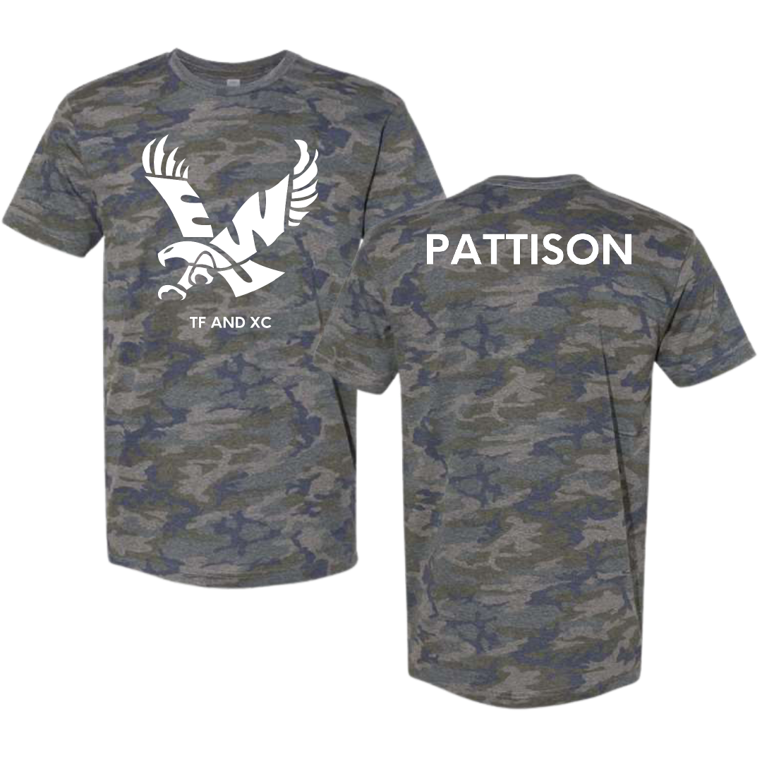 Eastern Washington University TF and XC Vintage Camo Tee - Chloe Pattison