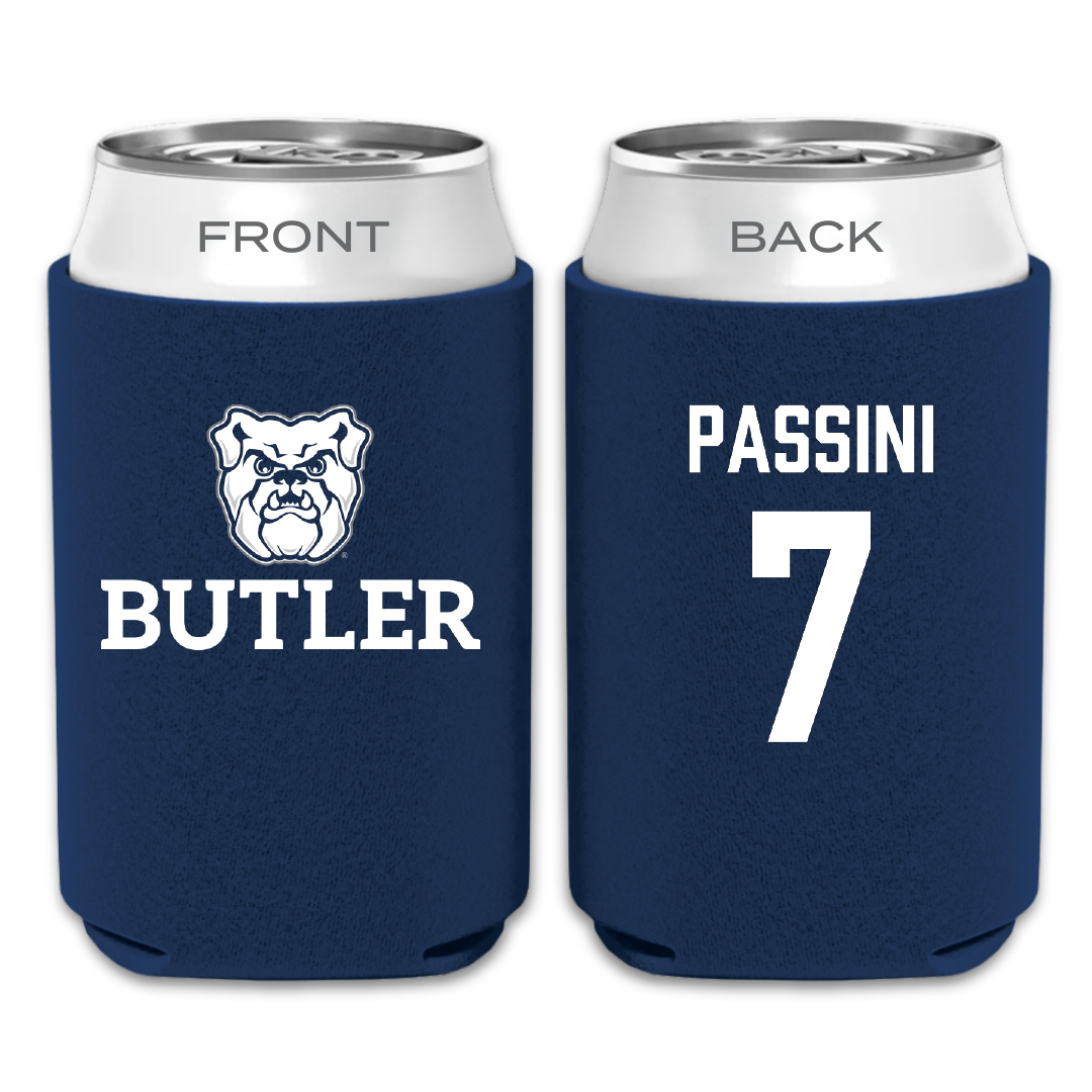 Butler University Football Navy Can Cooler - #7 Gabe Passini
