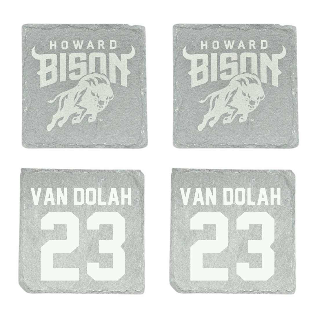 Howard University Softball Stone Coaster (4 Pack)  - #23 Madison Van Dolah