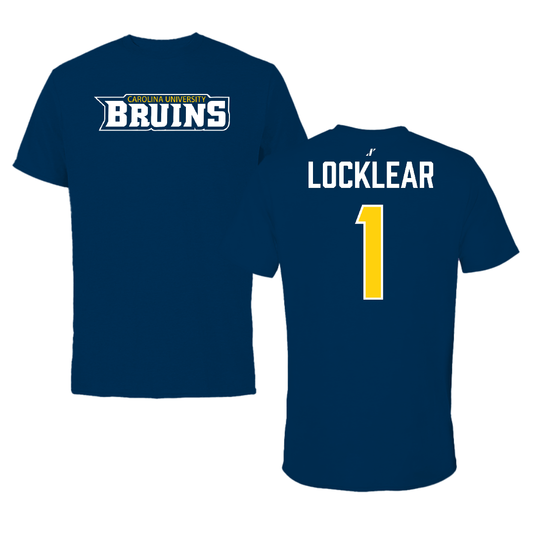 Carolina University Soccer (W) Navy Performance Tee - #1 Alona Locklear