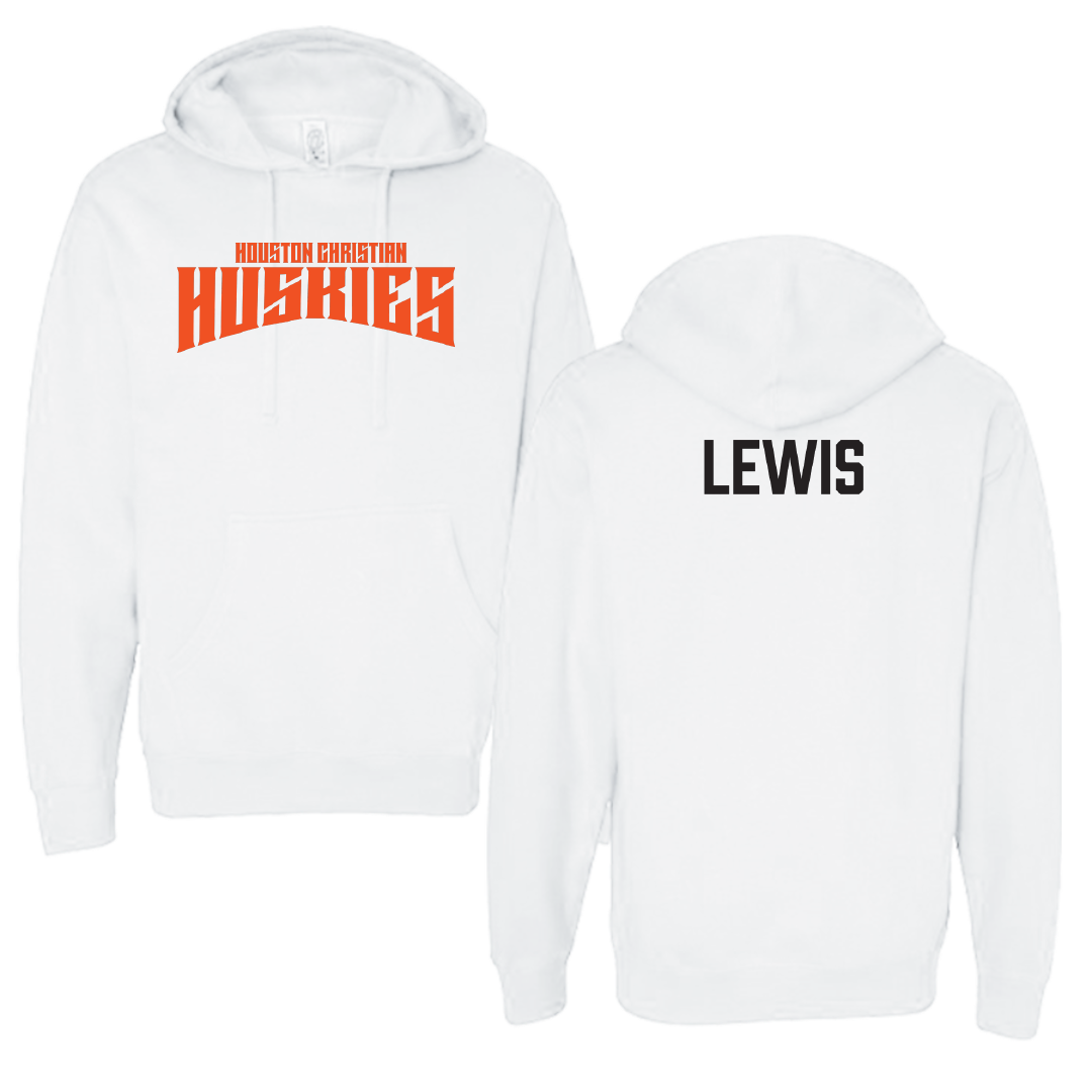 Houston Christian University Football White Classic Hoodie - Darius Lewis