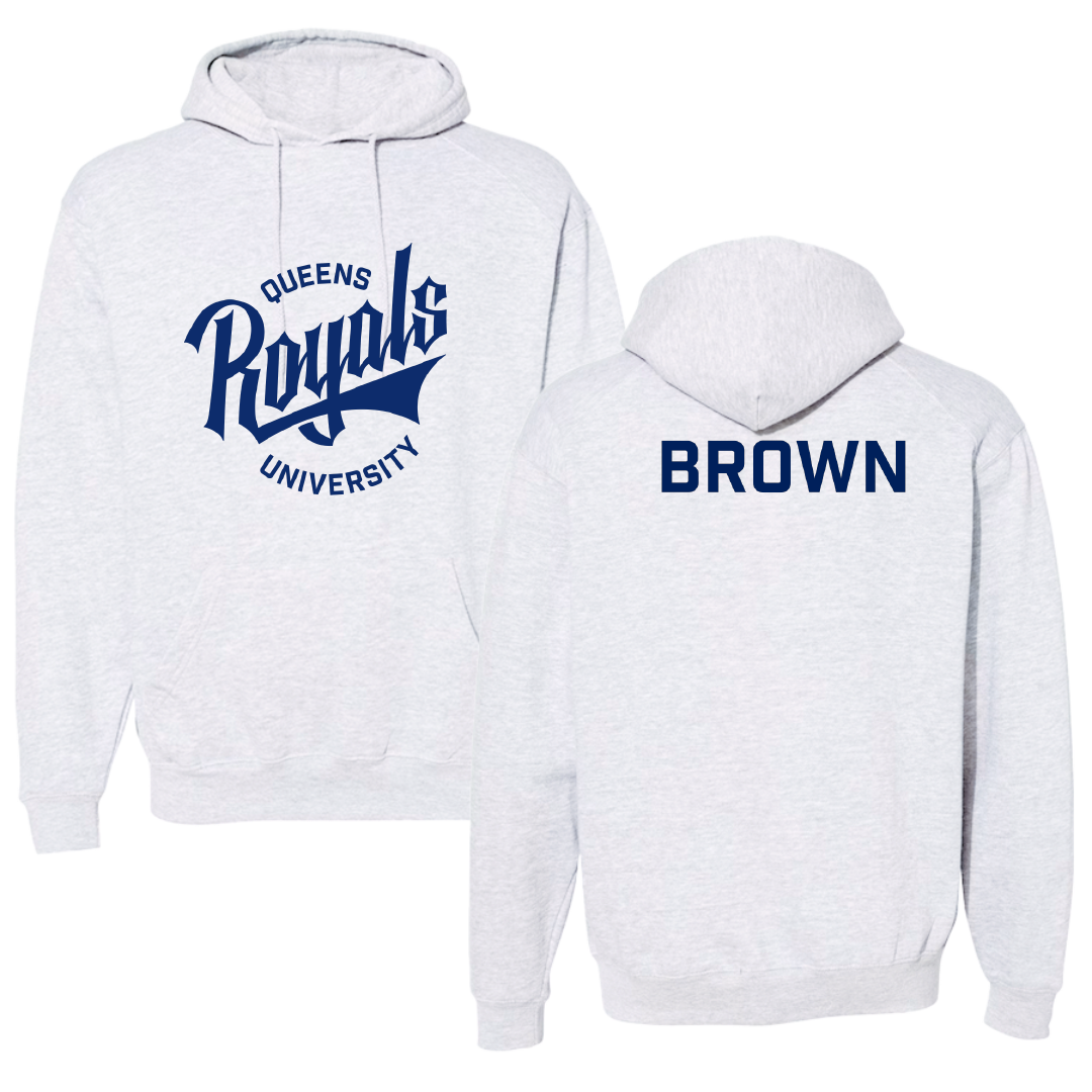 Queens University of Charlotte TF and XC Light Gray Hoodie - Jada Brown