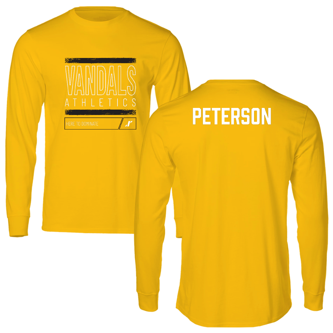 University of Idaho TF and XC Gold Dominate Performance Long Sleeve - Landon Peterson