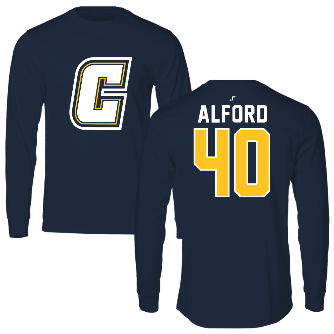 Coker University Baseball Navy Long Sleeve - #40 Luke Alford