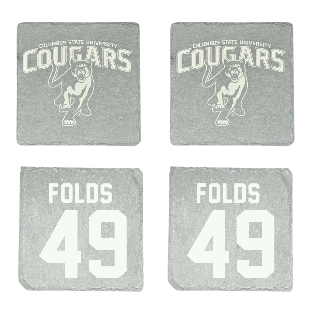 Columbus State University Baseball Stone Coaster (4 Pack)  - #49 Connor Folds