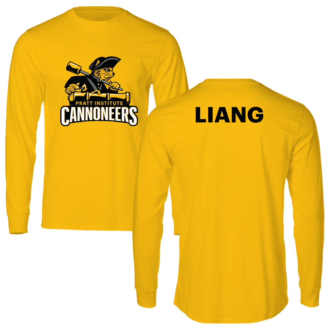 Pratt Institute Volleyball (M) Gold Performance Long Sleeve - Raymond Liang