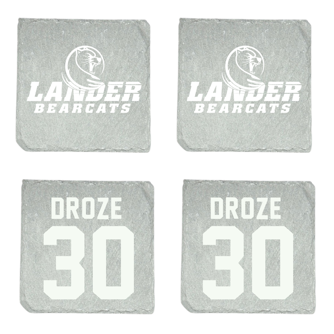Lander University Baseball Stone Coaster (4 Pack)  - #30 Connor Droze