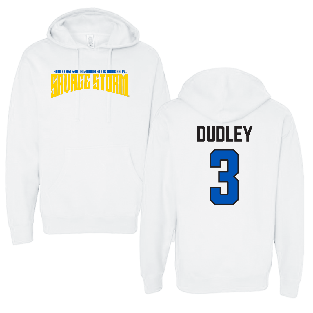 Southeastern Oklahoma State University Softball White Classic Hoodie - #3 Emma Dudley