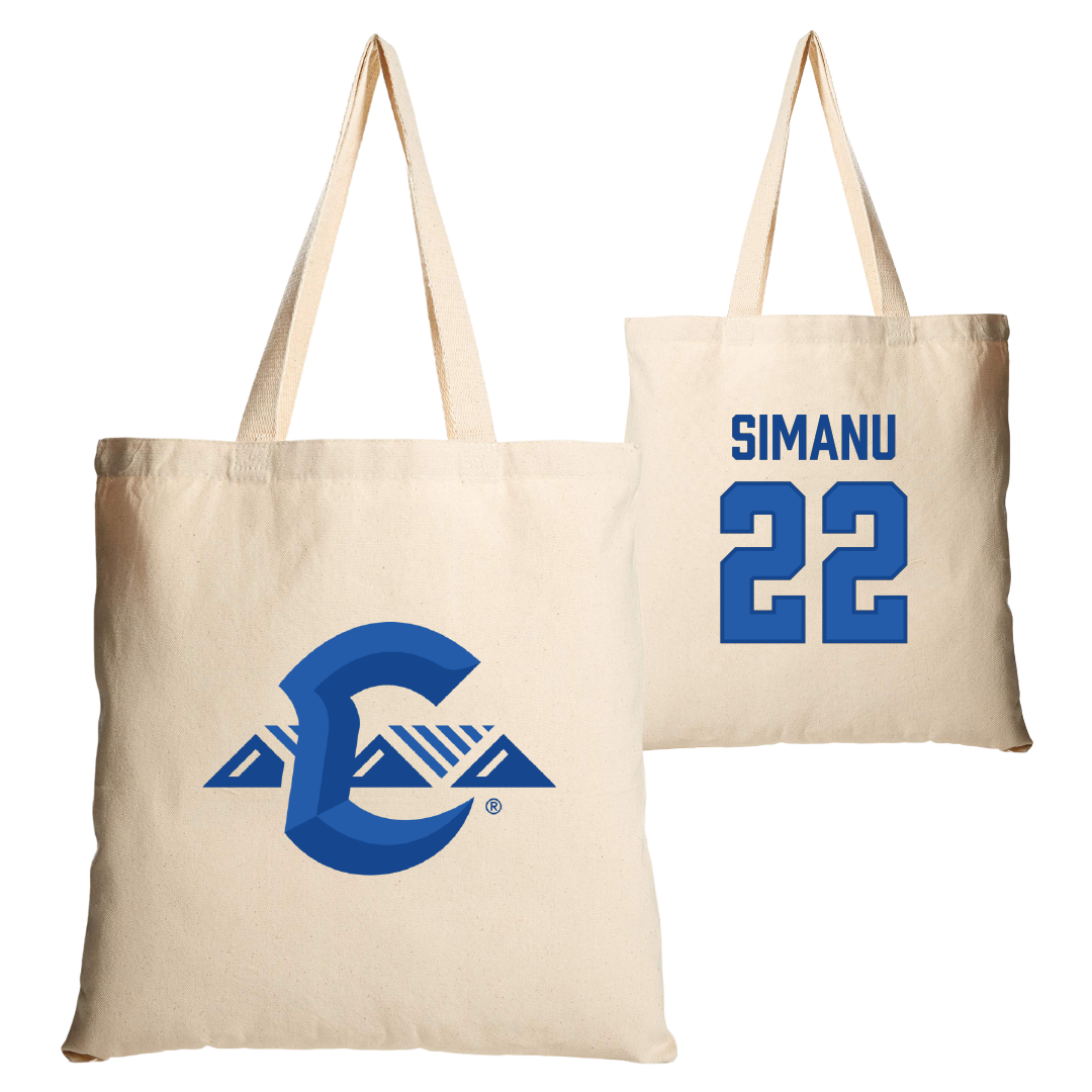Chaminade University Softball Tan Canvas Tote Bag - #22 Taneia Simanu