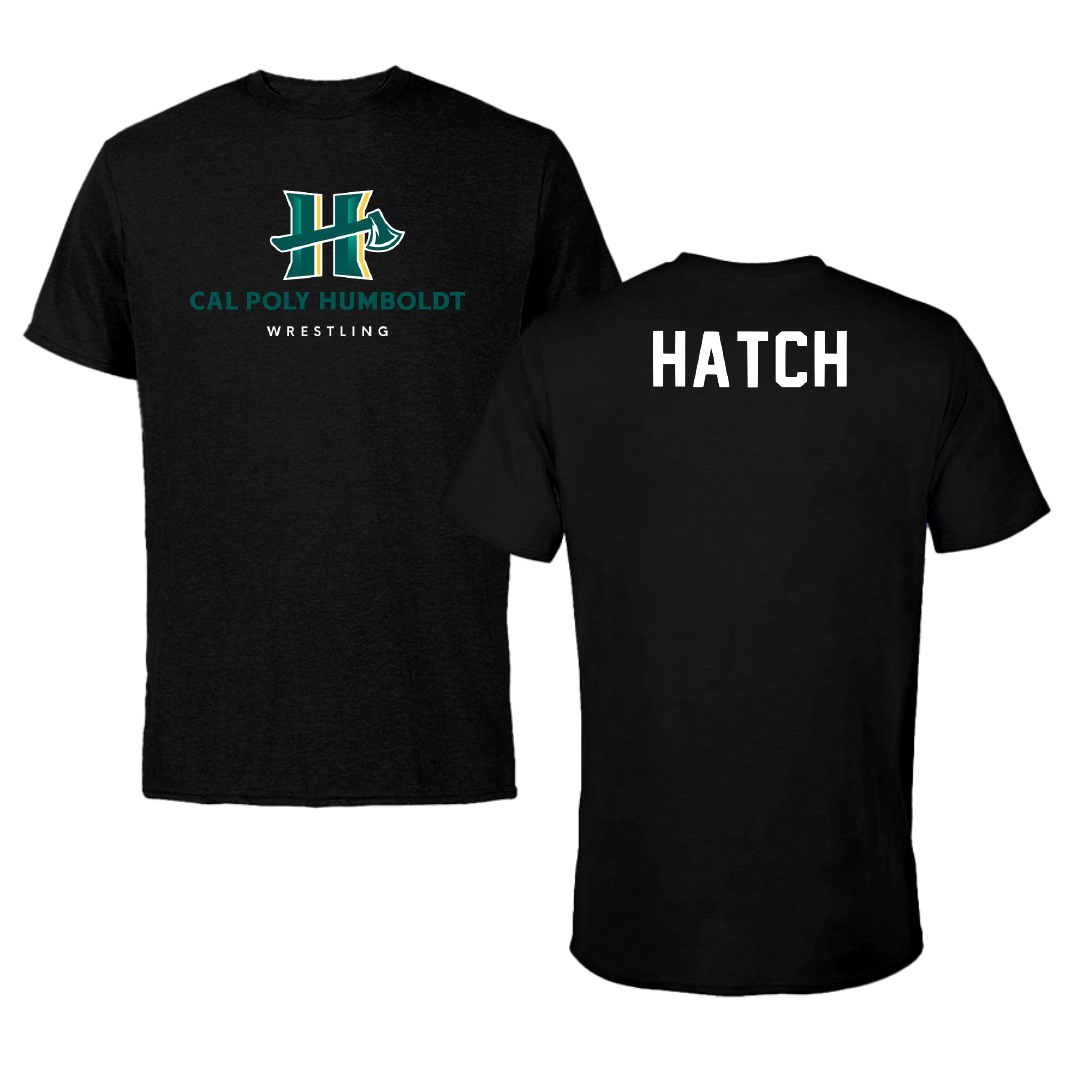 Cal Poly Humboldt Wrestling Black Performance Tee - Carson Hatch
