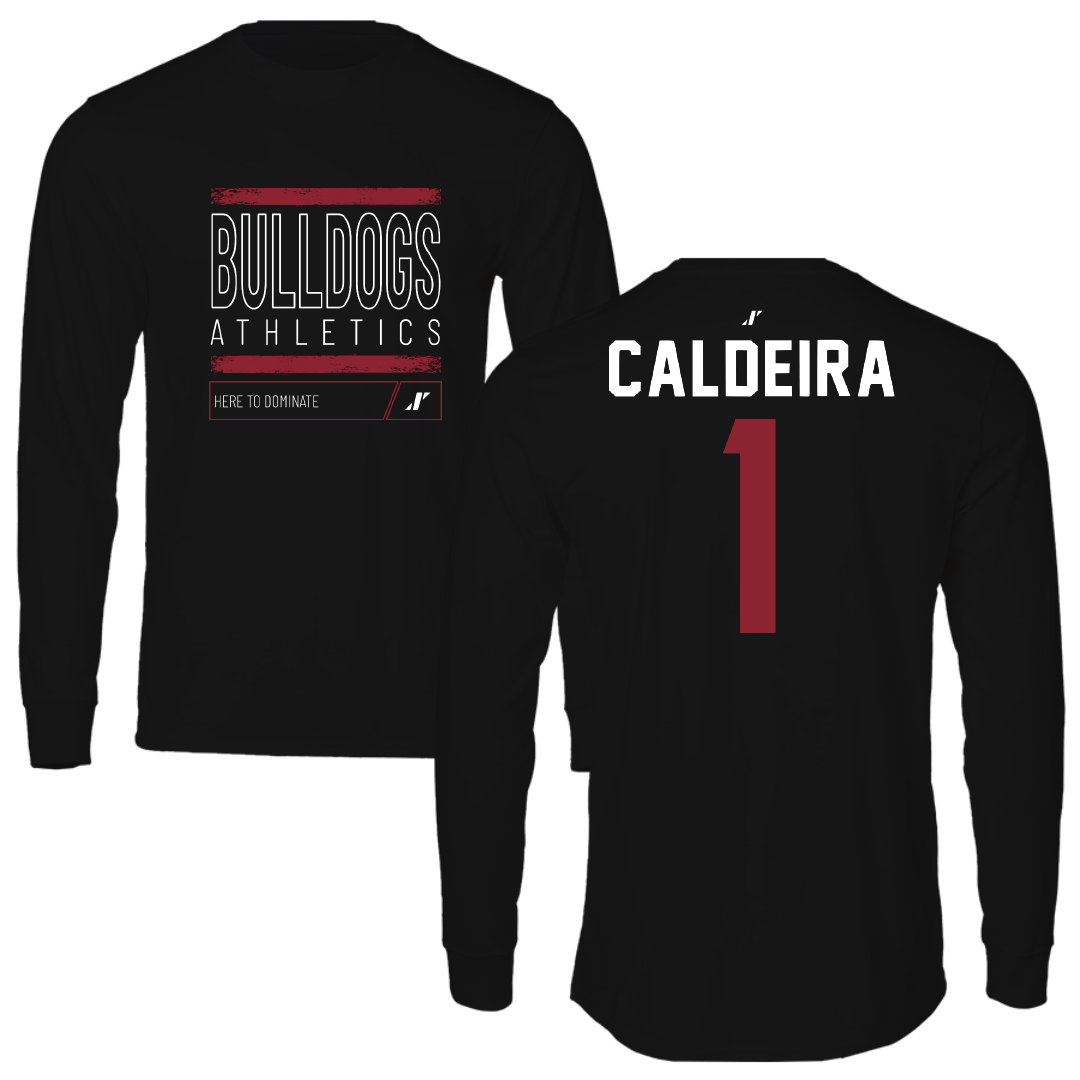 Dean College Lacrosse Black Dominate Performance Long Sleeve - #1 Alisha Caldeira