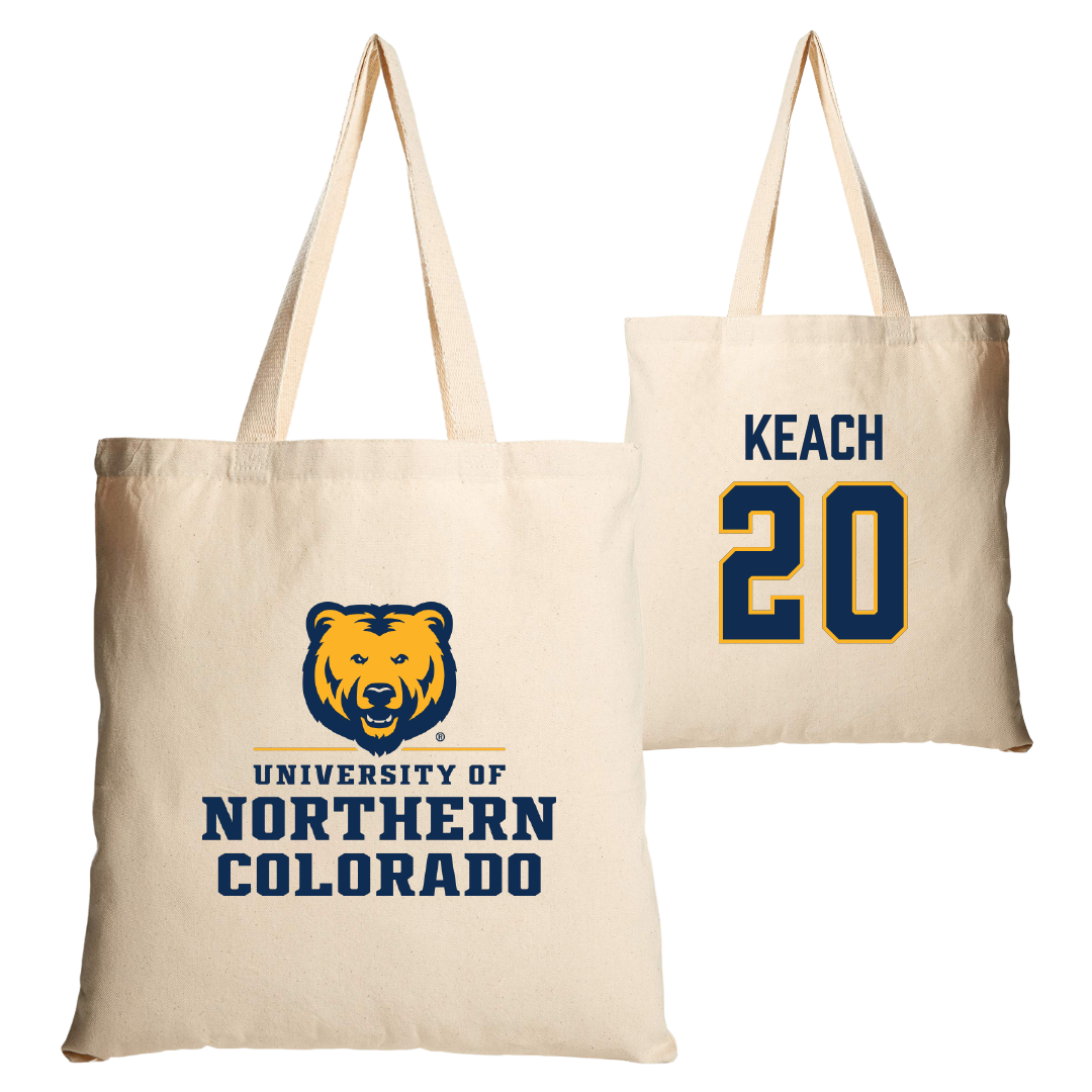 University of Northern Colorado Football Tan Canvas Tote Bag - #20 Carson Keach
