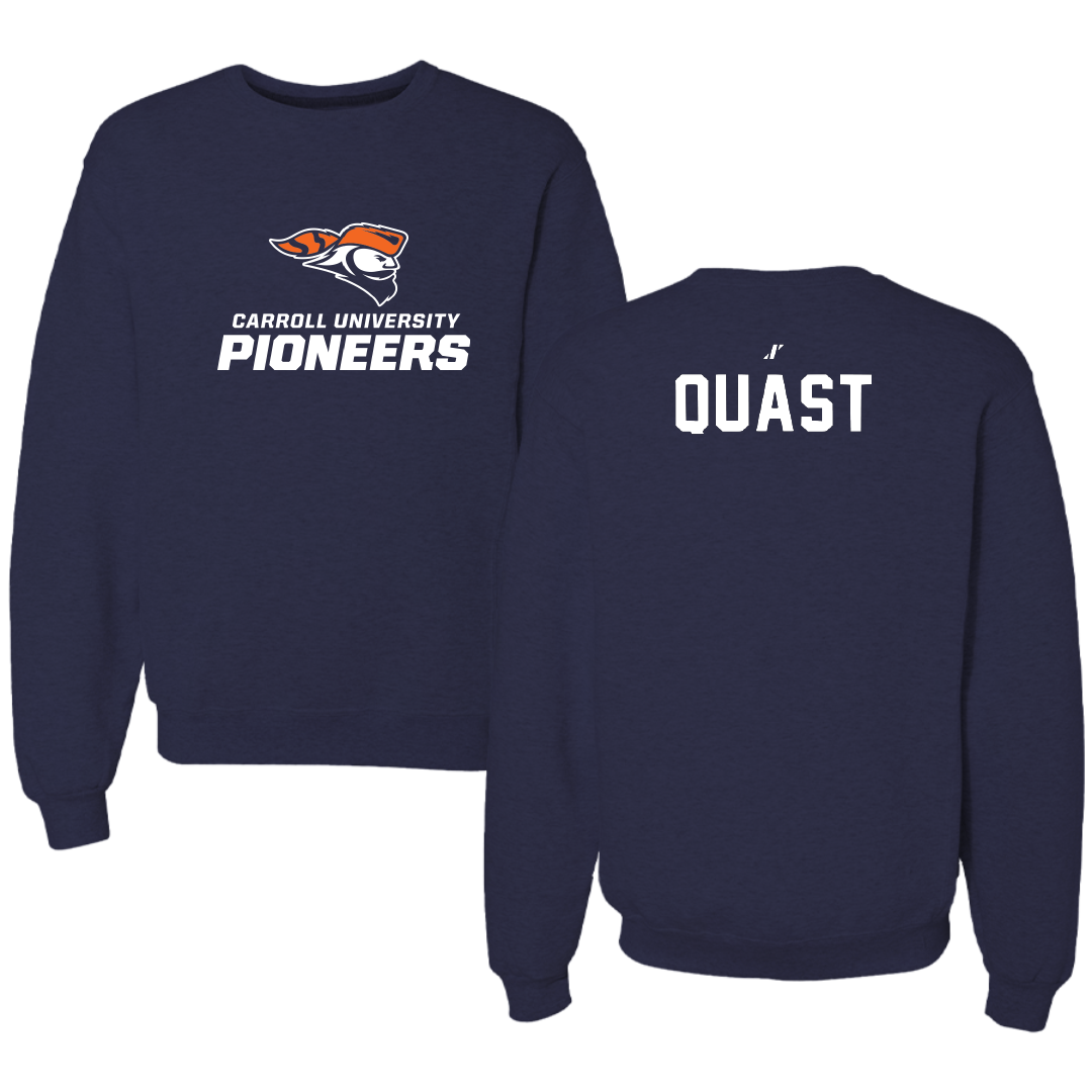 Carroll University TF and XC Navy Crewneck - Charles Quast