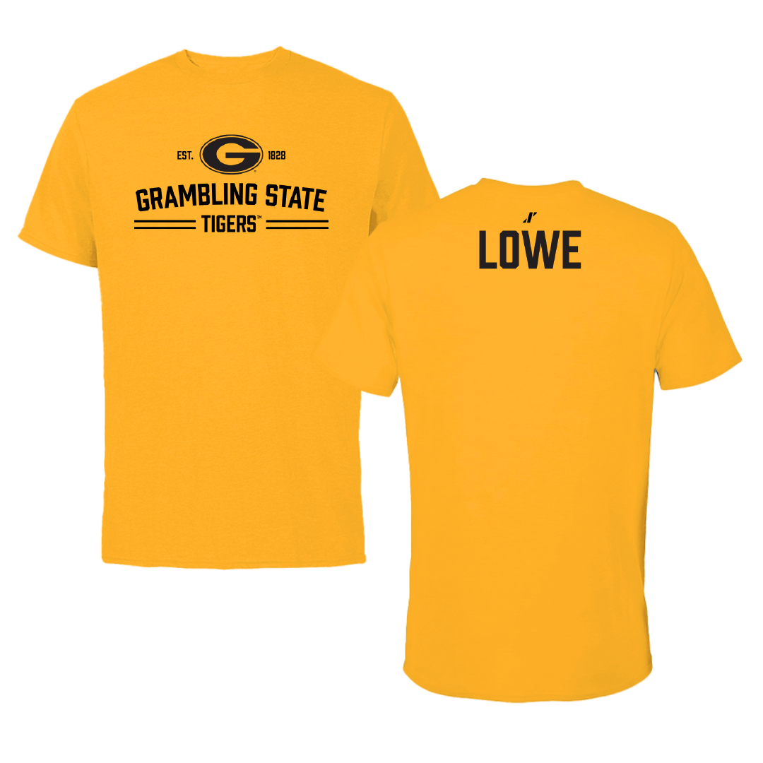 Grambling State University TF and XC Gold General Performance Tee - Carson Lowe