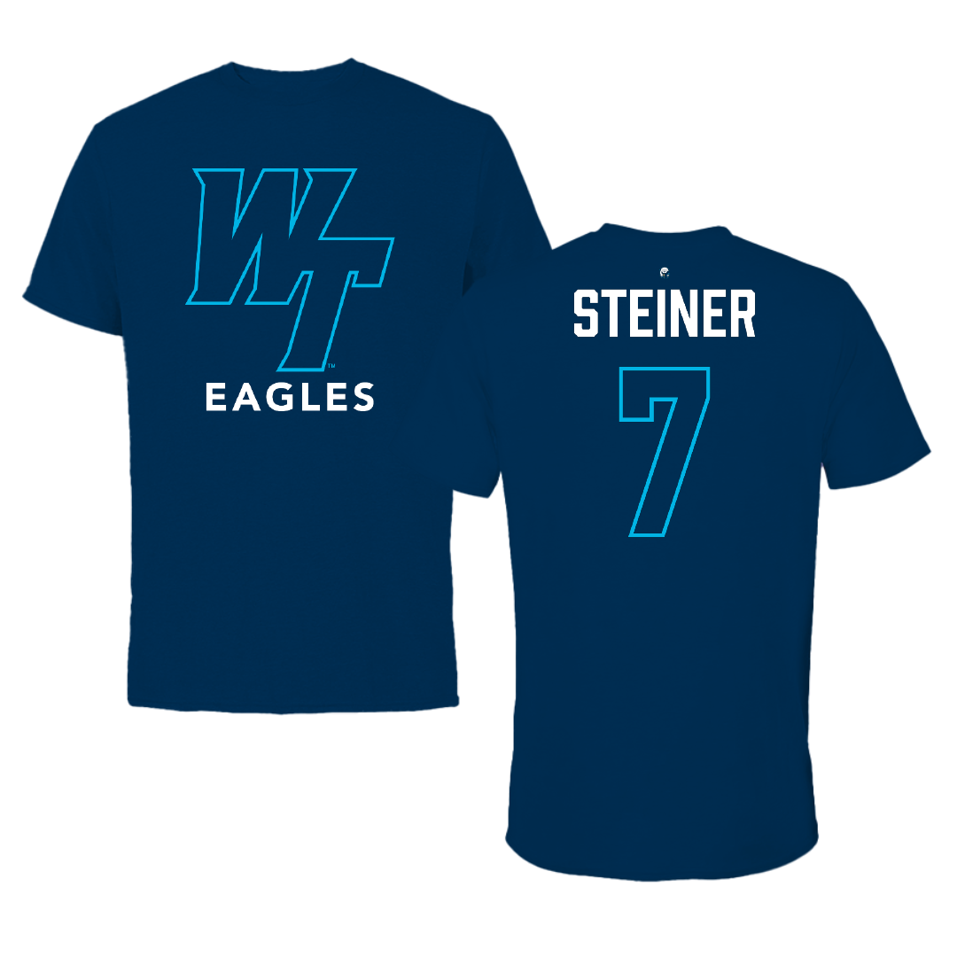 Wake Tech Community College Baseball Navy Performance Tee - #7 Jentz Steiner