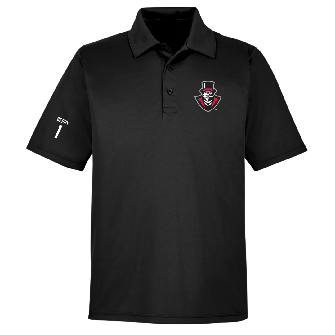 Austin Peay State University Soccer (W) Black Polo - #1 Lauryn Berry