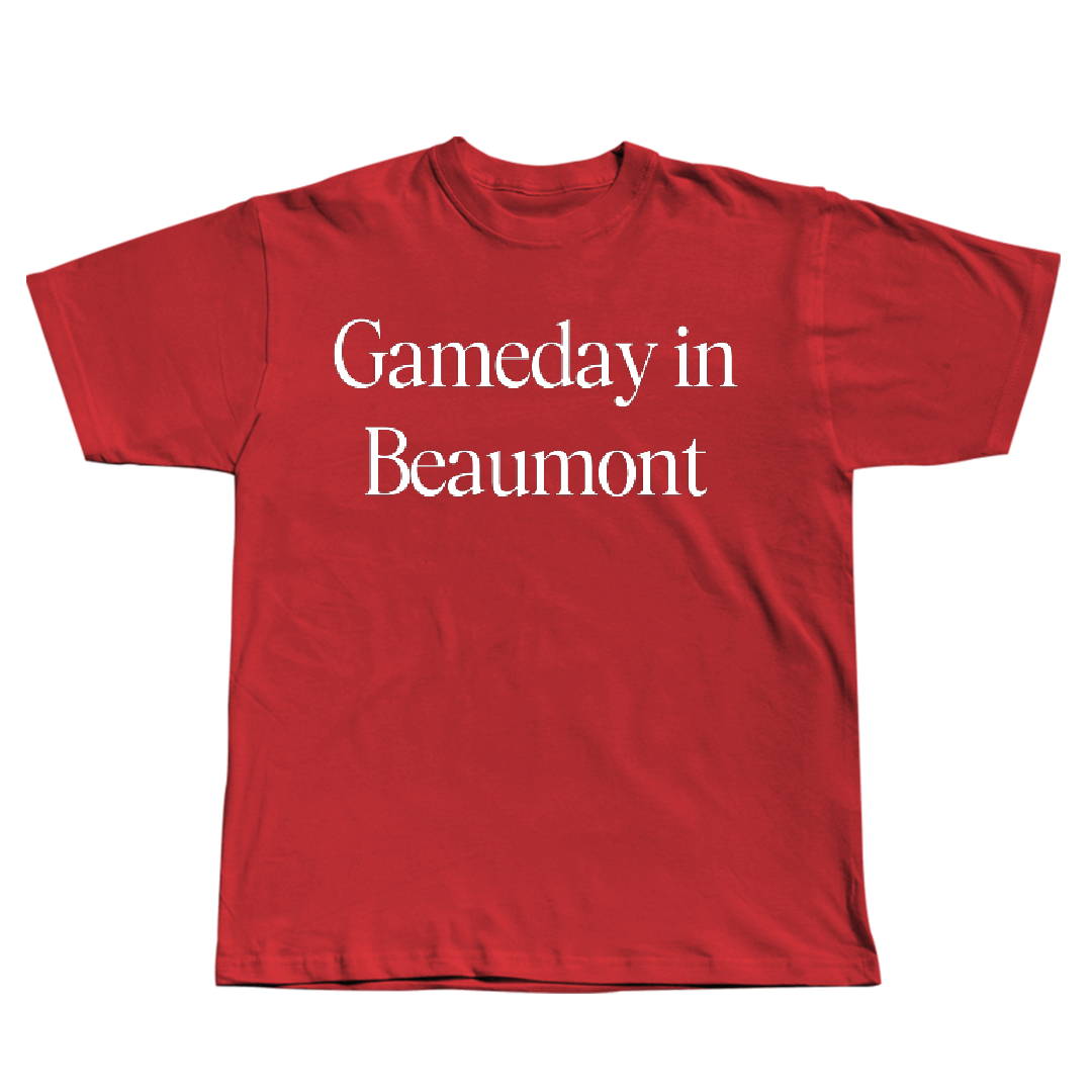 Lamar University Basketball (M) Red Gameday Tee - #20 Adam Hamilton