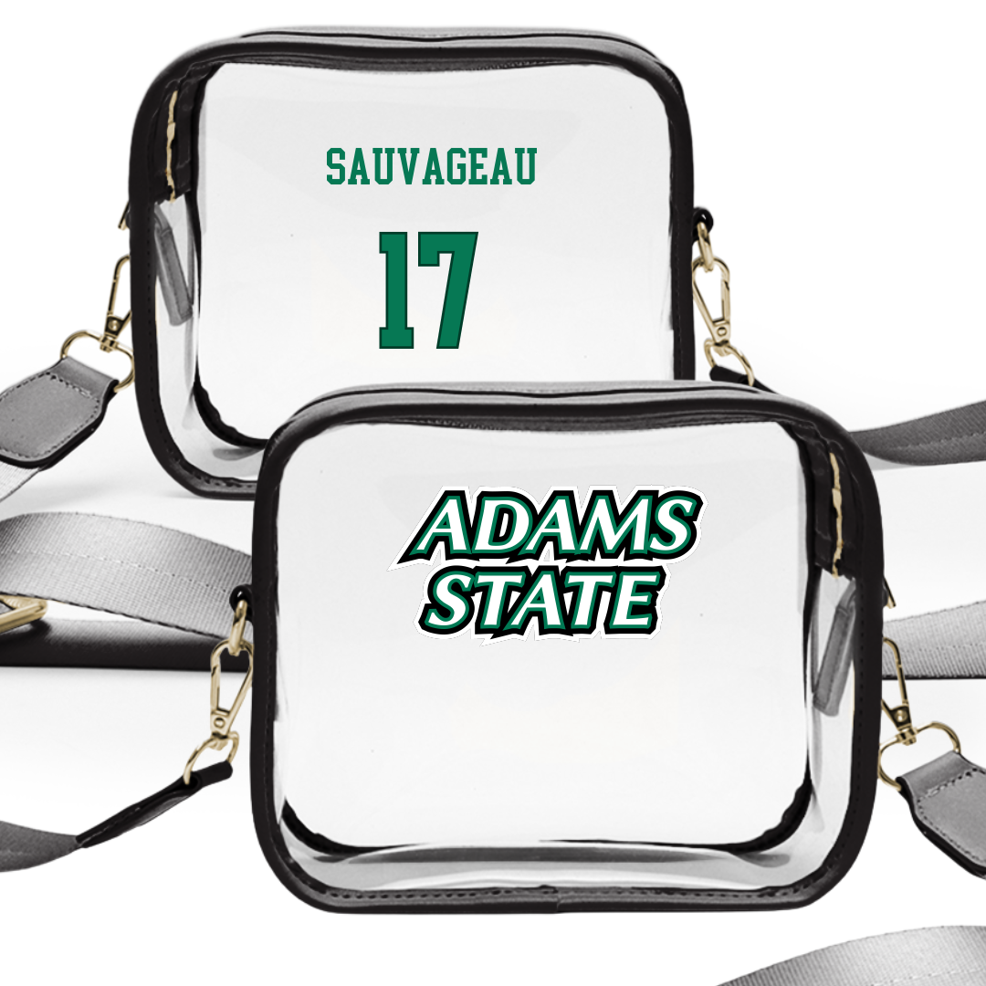 Adams State University Softball Black Clear Stadium Bag - #17 Emily Sauvageau