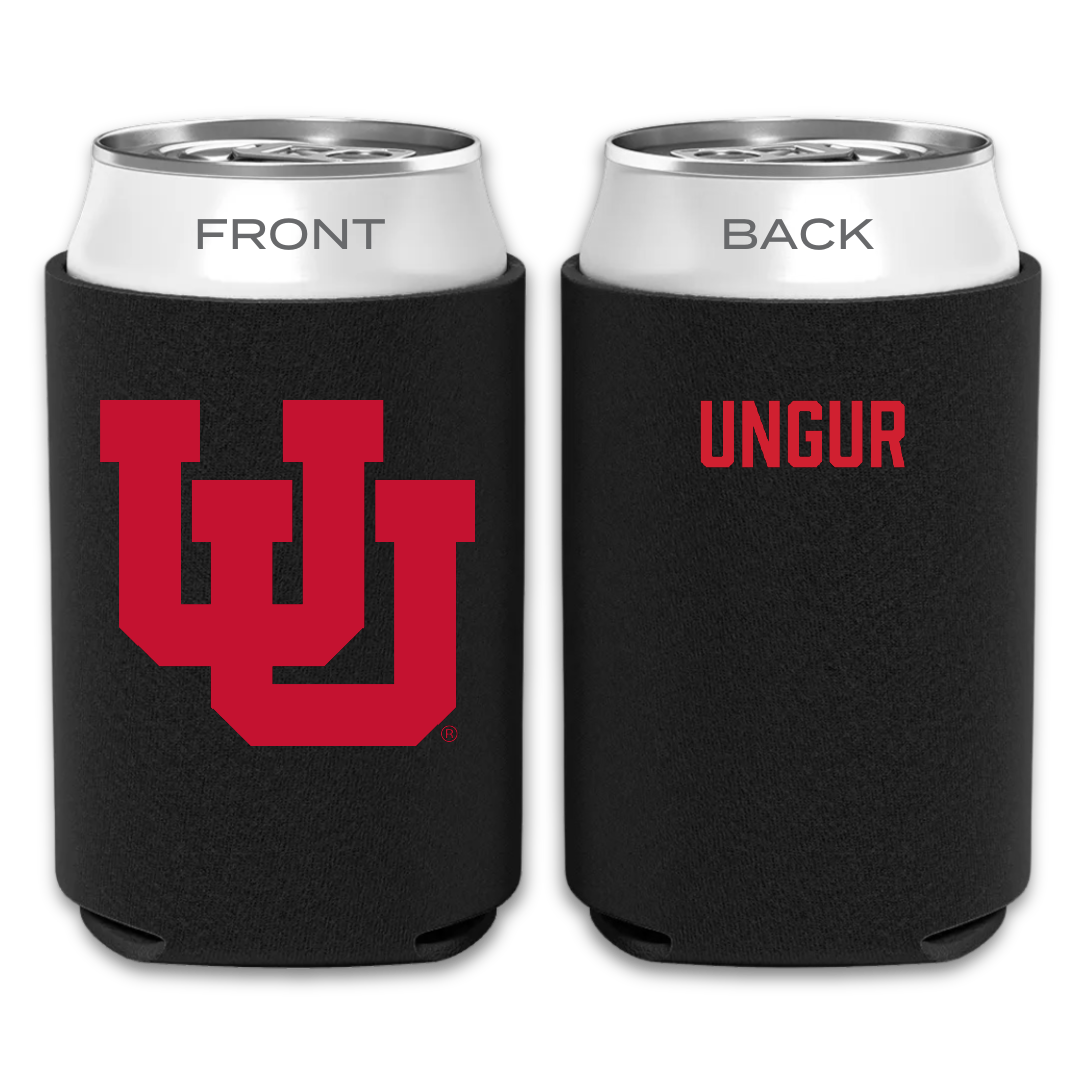 University of Utah Swimming & Diving Black Can Cooler - Andrei Ungur