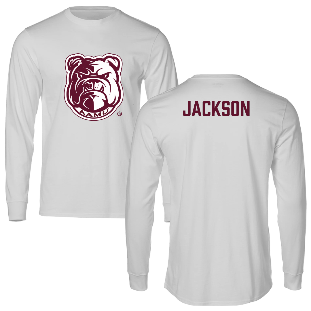 Alabama A&M University TF and XC Light Gray Long Sleeve - Isaac Jackson