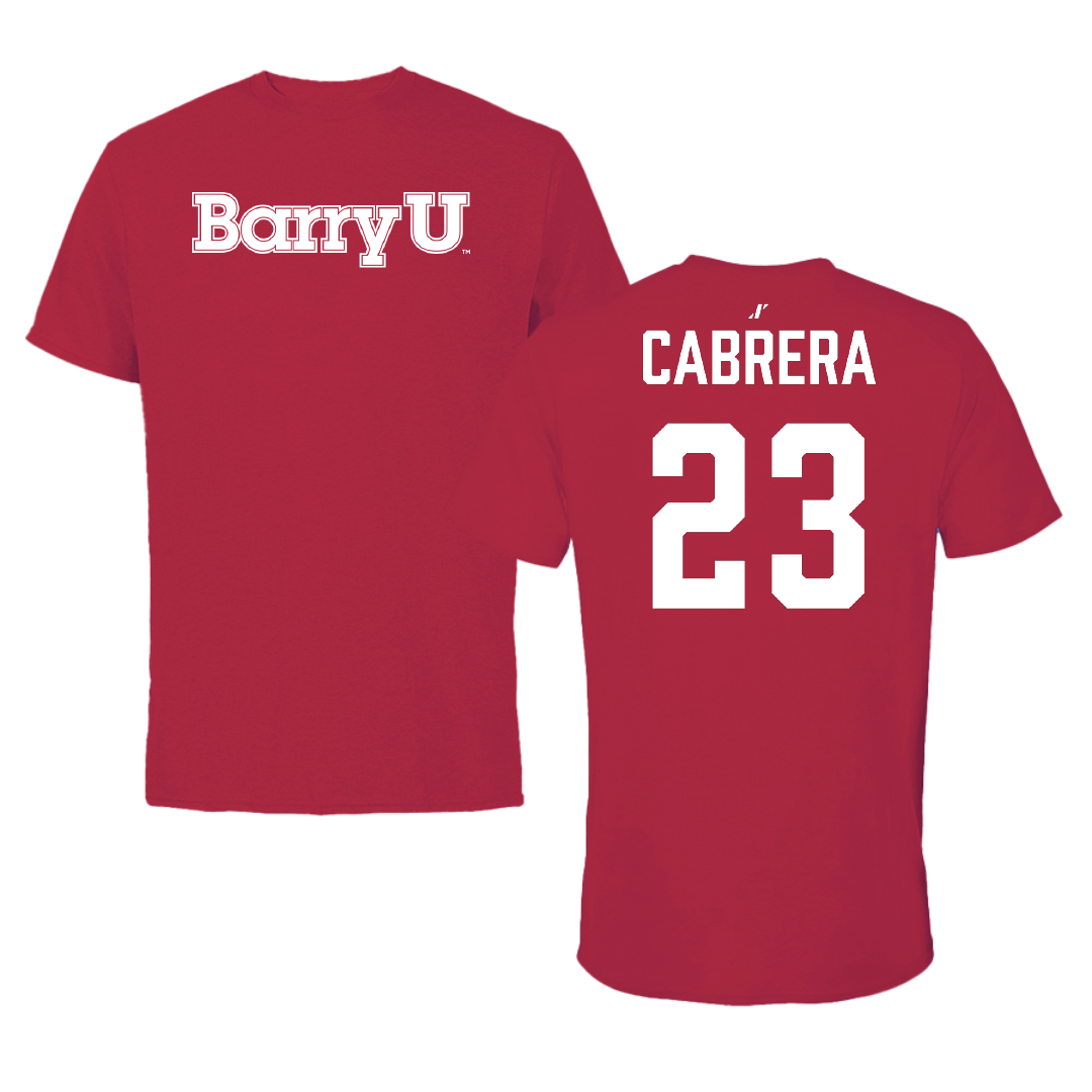 Barry University Soccer (W) Crimson Tee - #23 Catherine Cabrera