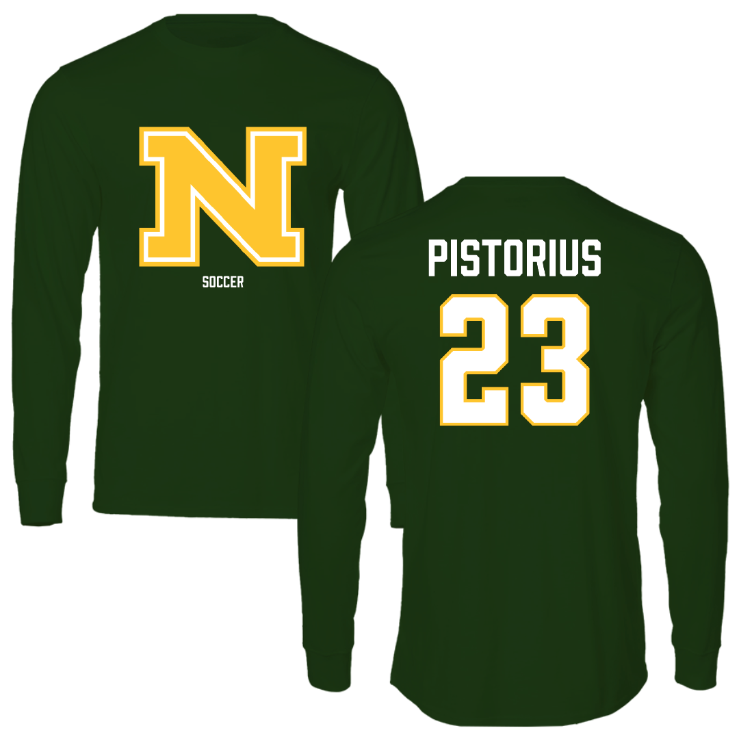 Northern Michigan University Soccer (W) Forest Green Long Sleeve - #23 Molly Pistorius