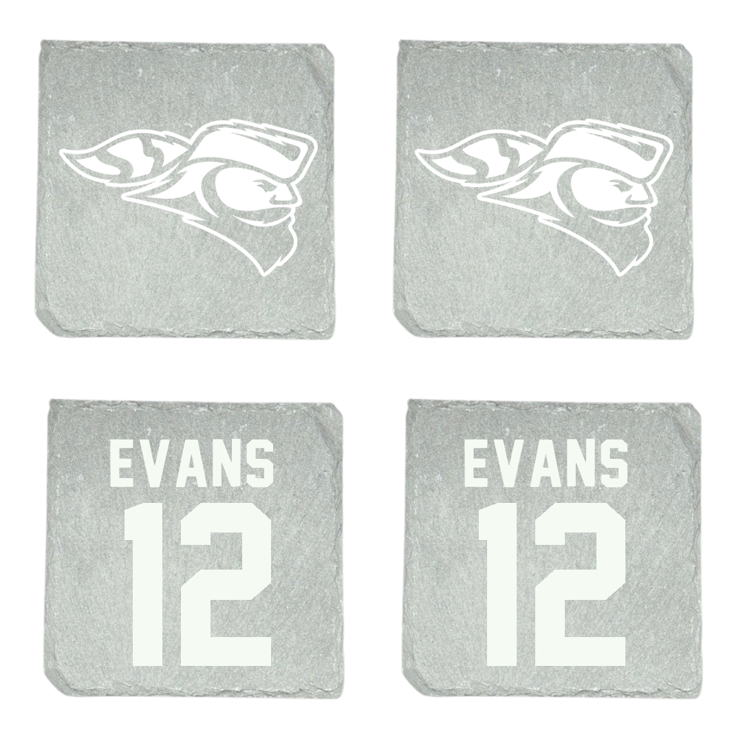 Carroll University Football Stone Coaster (4 Pack)  - #12 Cameron Evans