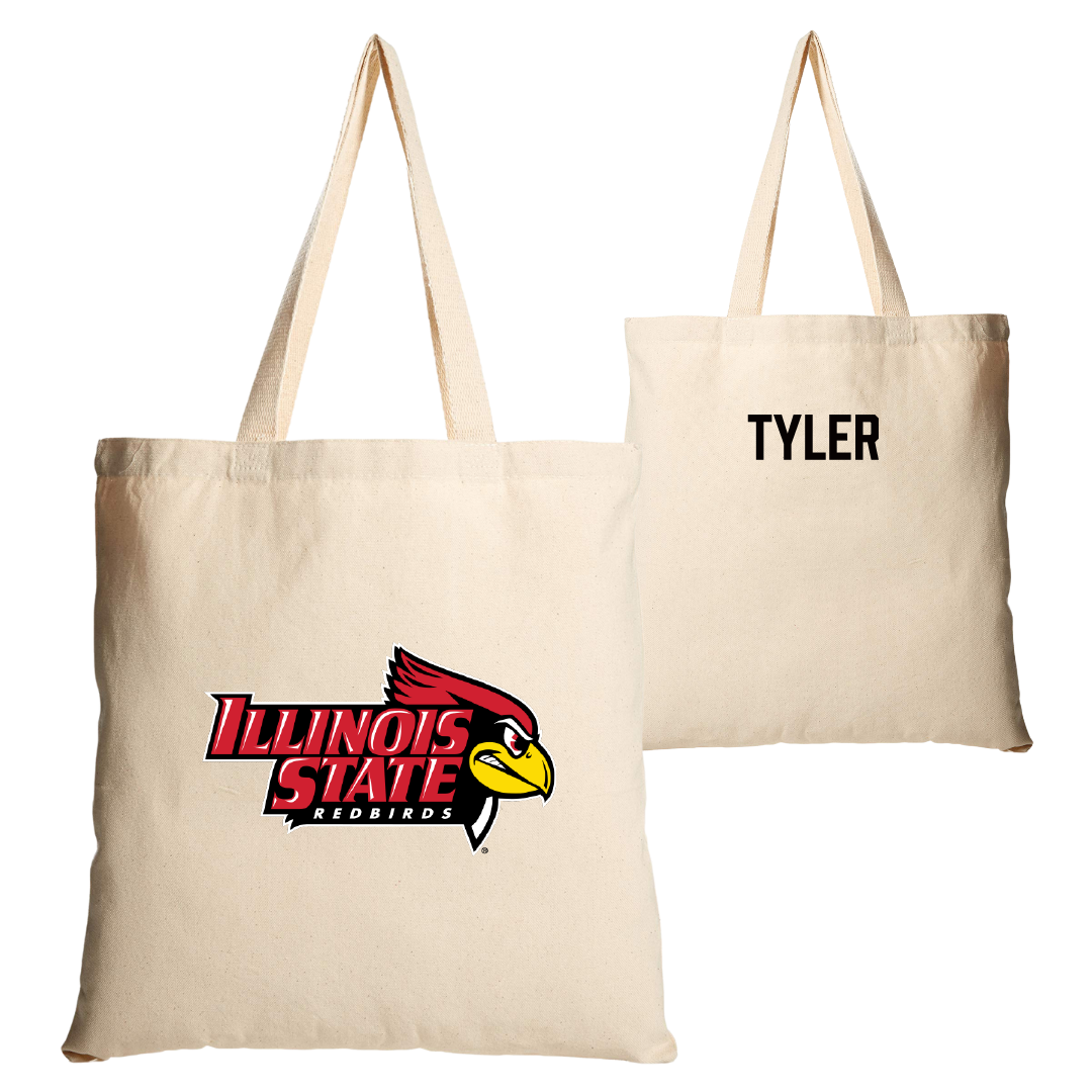 Illinois State University Swimming & Diving Tan Canvas Tote Bag - Chloe Tyler