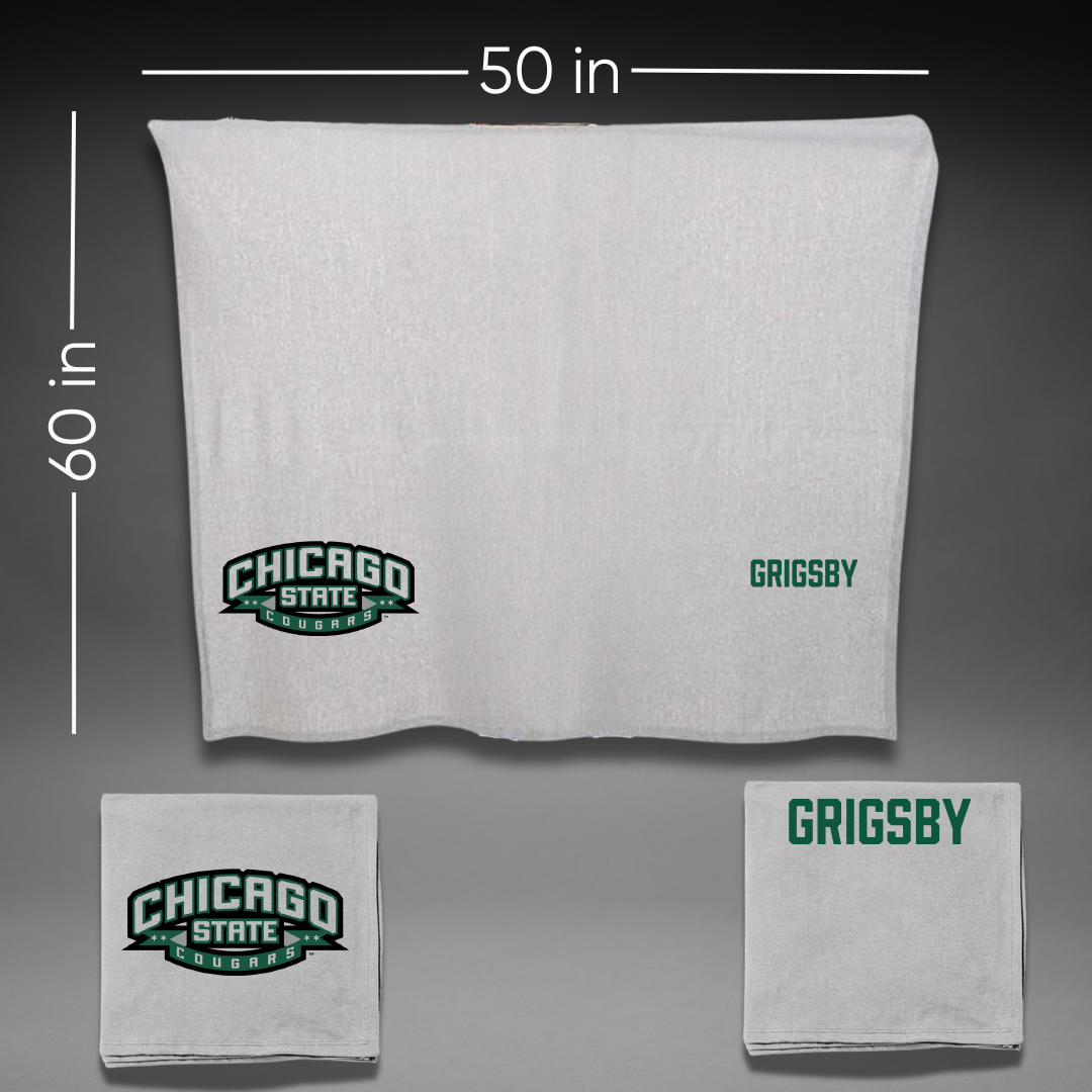 Chicago State University TF and XC Gray Blanket - Nickolas Grigsby