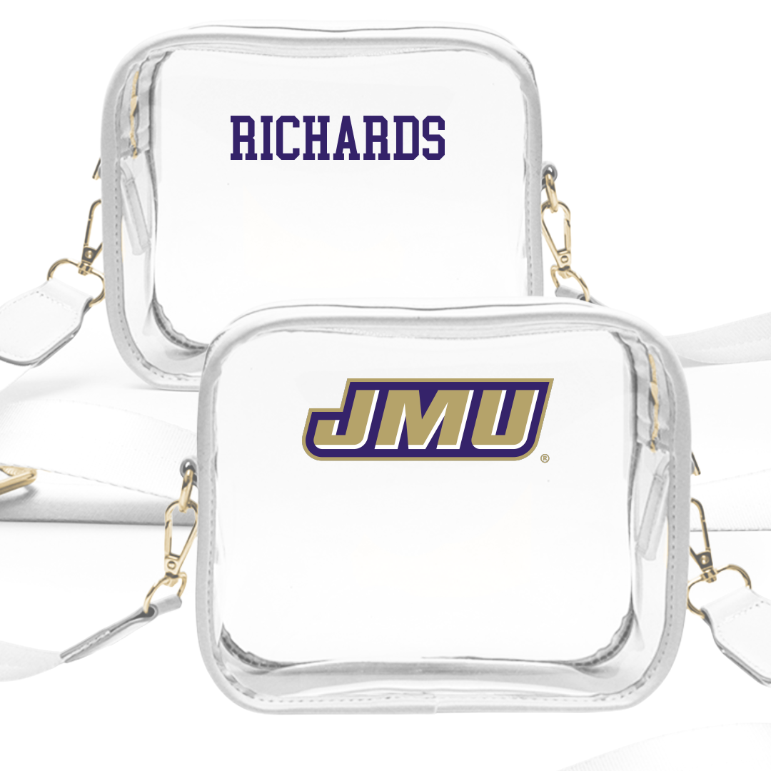 James Madison University Cheer White Clear Stadium Bag - Chloe Richards