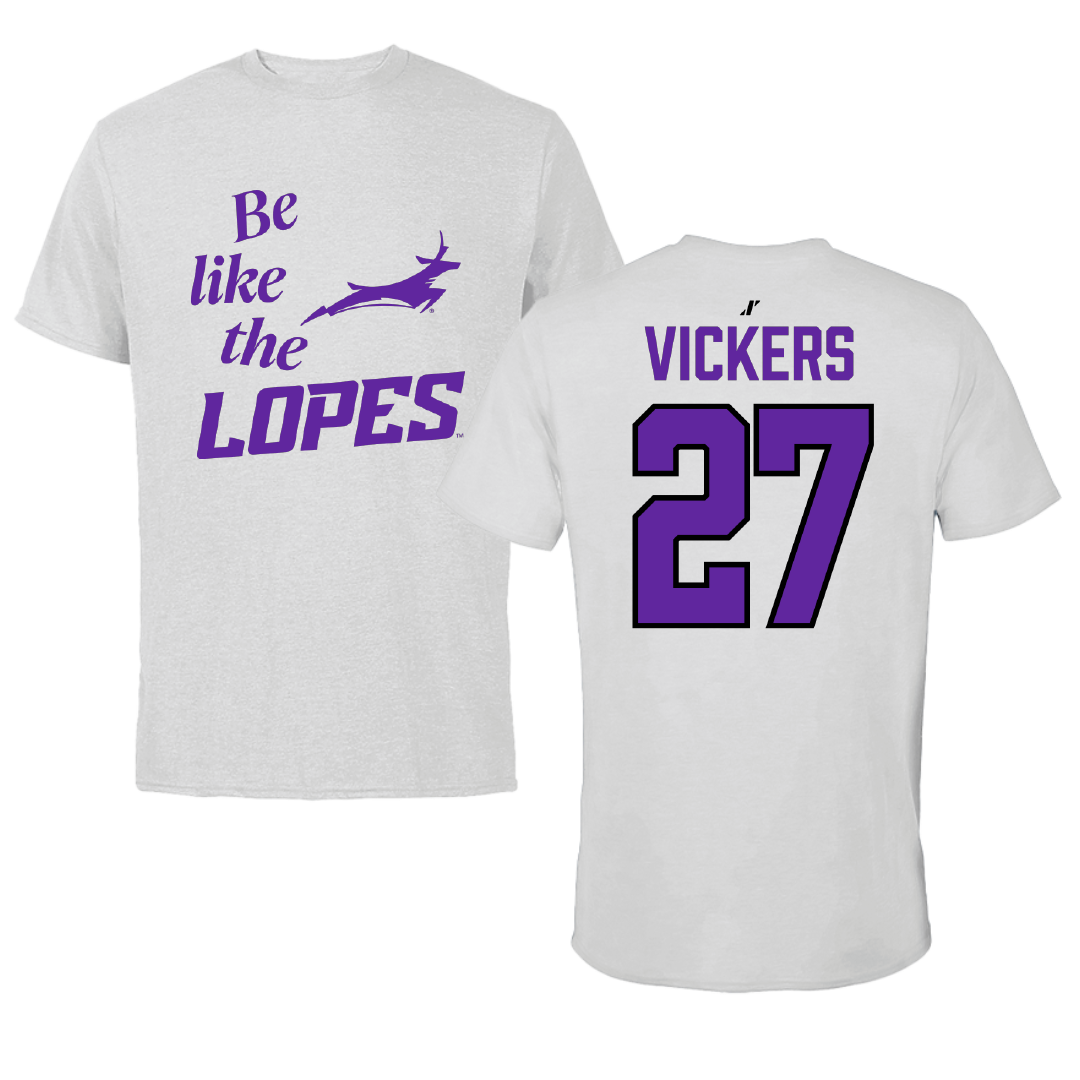 Grand Canyon University Softball Light Gray Be Like Us Performance Tee - #27 Oakley Vickers