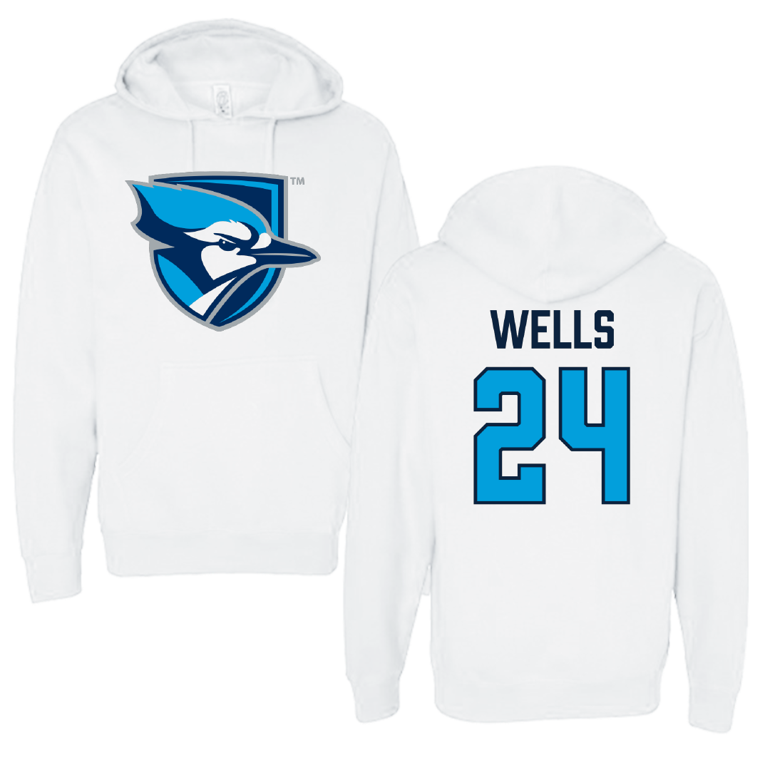 Elmhurst University Football White Hoodie - #24 Jonathan Wells