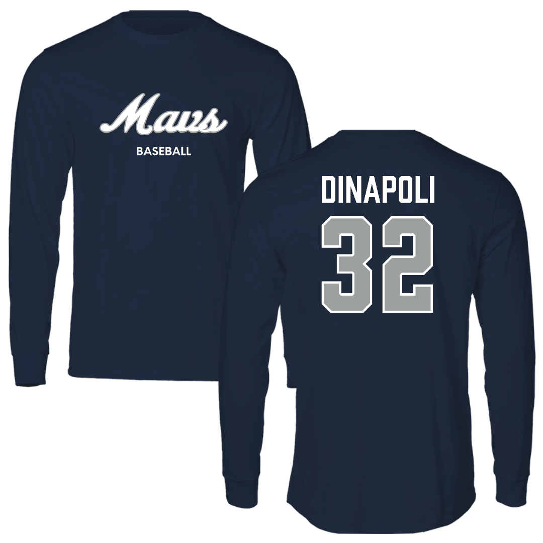 Mercy University Baseball Navy Long Sleeve - #32 Ryan DiNapoli