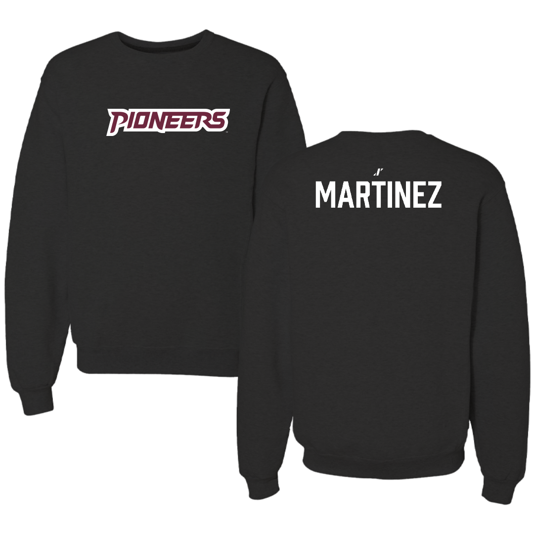 Texas Woman's University Wrestling Black Crewneck - Monzerat Martinez