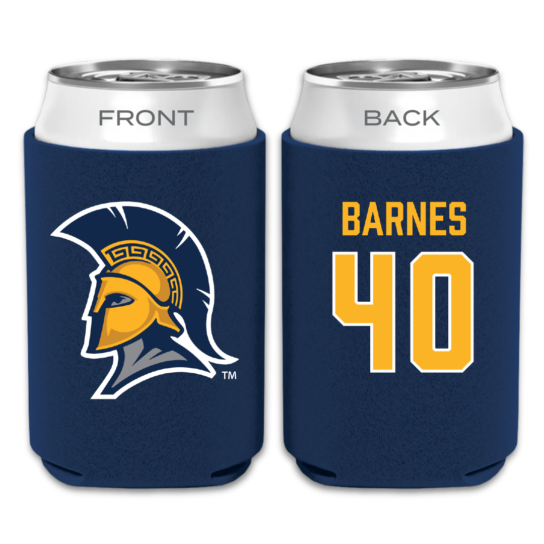 UNC Greensboro Baseball Navy Can Cooler - #40 Cole Barnes
