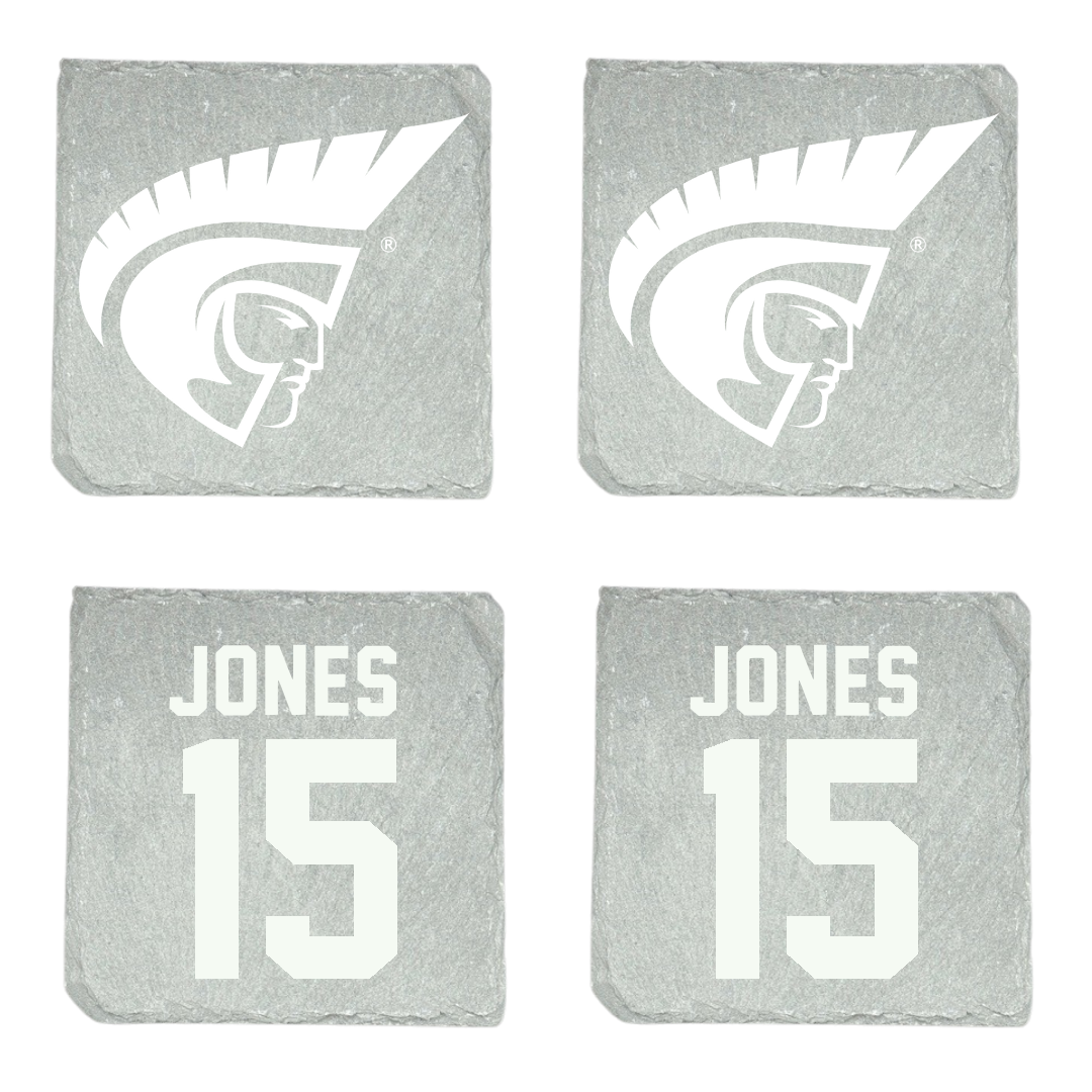 Anderson University (South Carolina) Basketball Stone Coaster (4 Pack)  - #15 Jemeh Jones