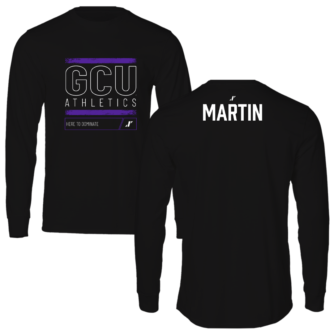 Grand Canyon University Softball Black Dominate Performance Long Sleeve - Trinity Martin