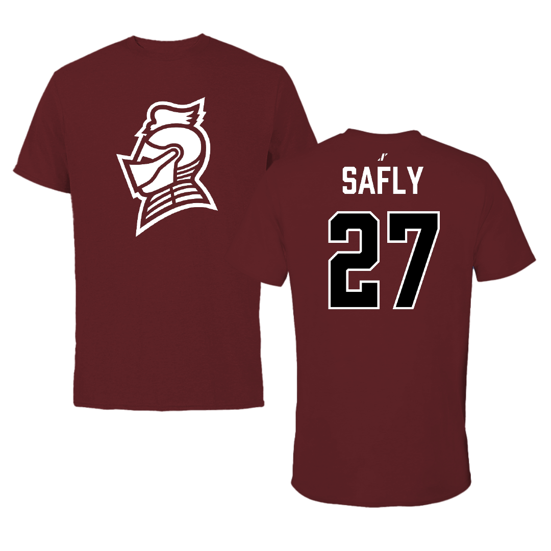 Bellarmine University Soccer (M) Maroon Performance Tee - #27 Sam Safly