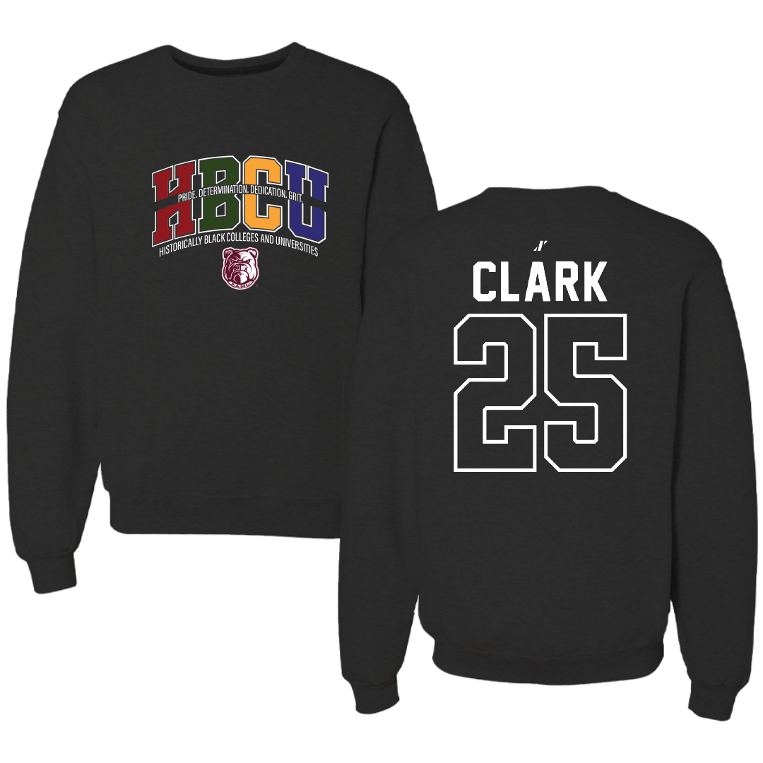 Alabama A&M University Baseball Black HBCU Crewneck - #25 Raymond Clark