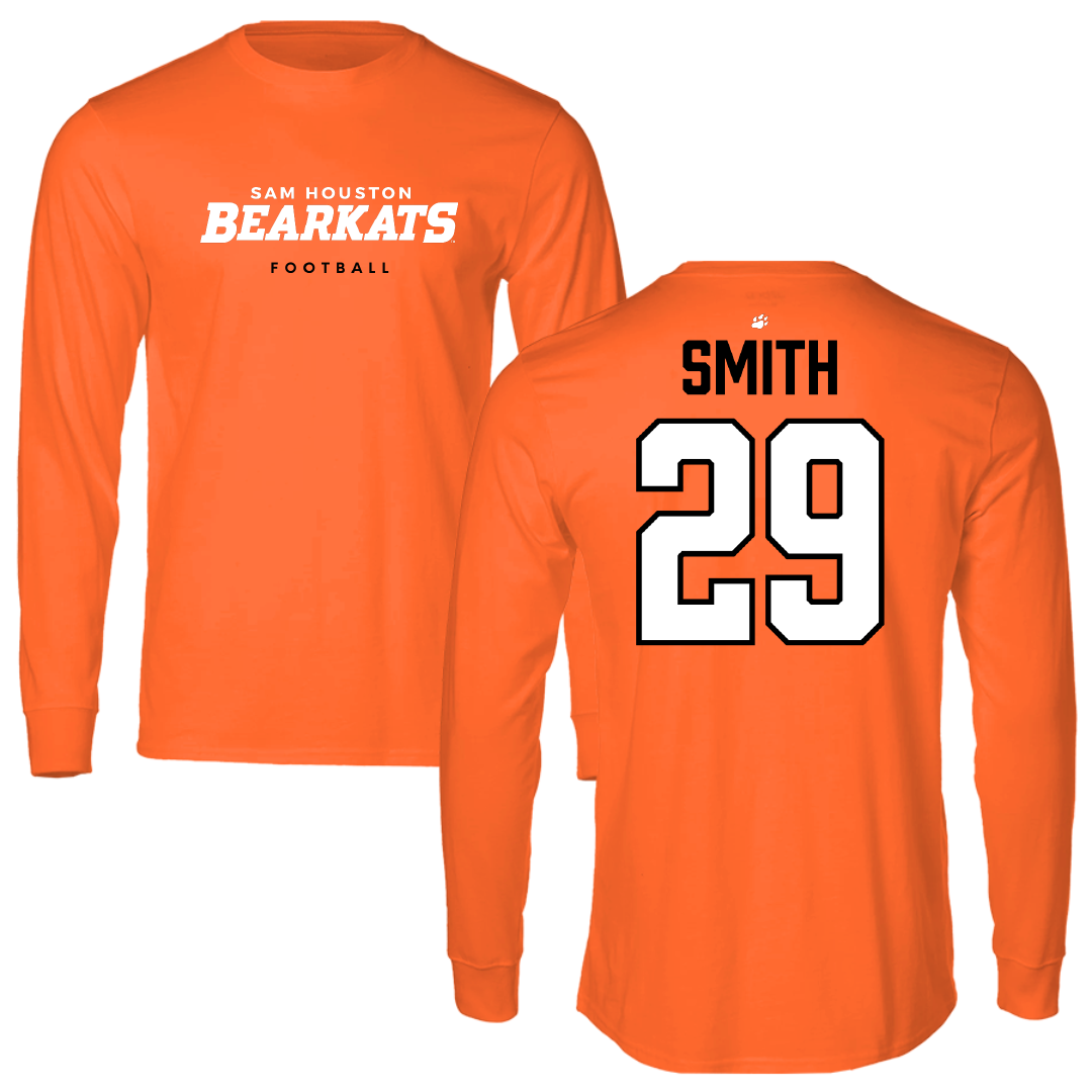 Sam Houston State University Football Orange Long Sleeve - #29 Lyric Smith