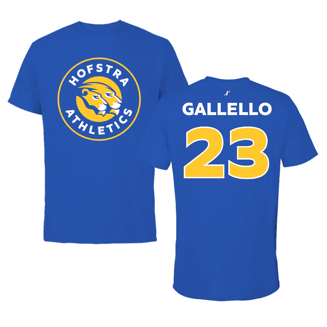 Hofstra University Baseball Blue Tee - #23 Nick Gallello