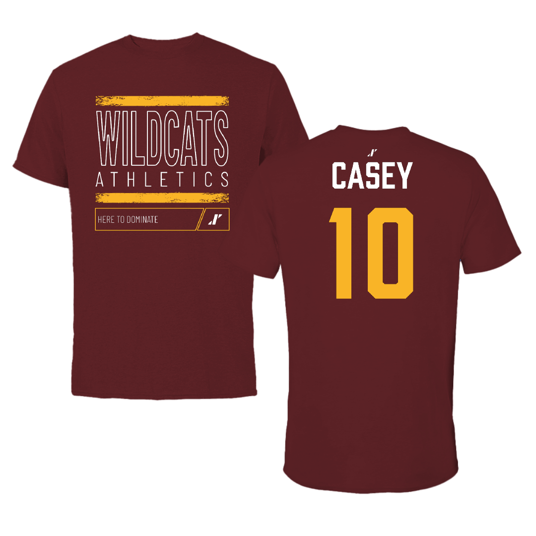Bethune-Cookman University Softball Maroon Dominate Tee - #10 Brianna Casey