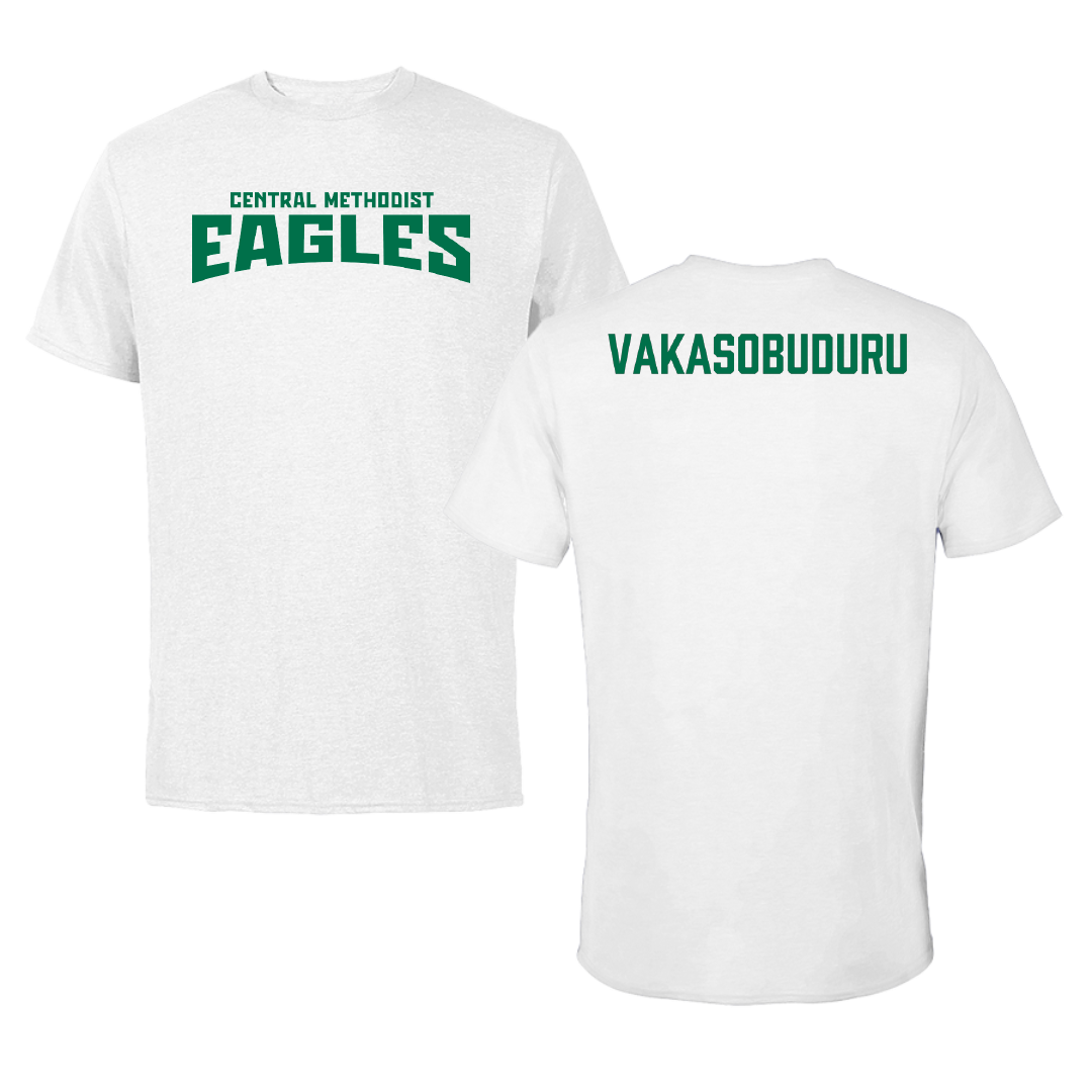 Central Methodist University TF and XC White Classic Performance Tee - Joana Vakasobuduru