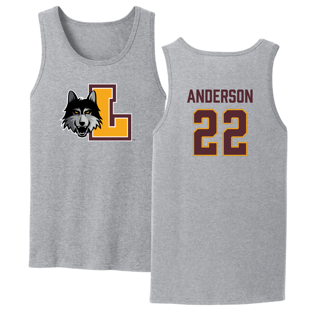 Loyola University-Chicago Volleyball Sport Gray Tank Top - #22 Lukas Anderson